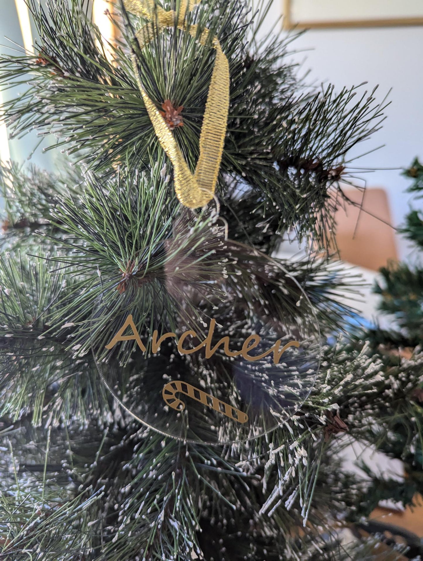 Customised Round Christmas Ornament