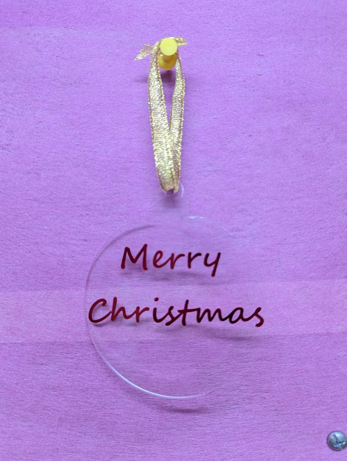 Customised Round Christmas Ornament