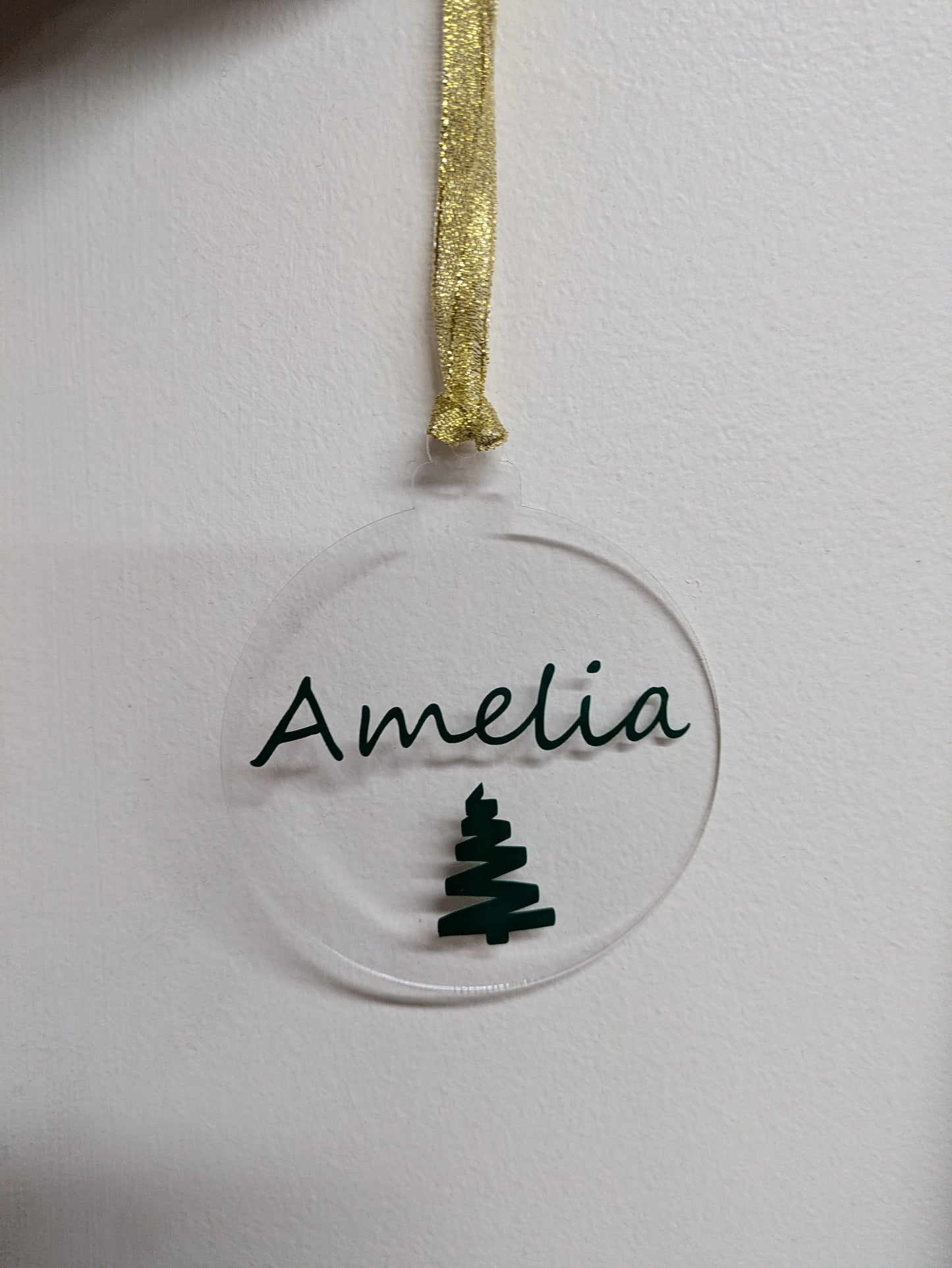 Customised Round Christmas Ornament