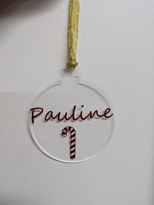 Customised Round Christmas Ornament